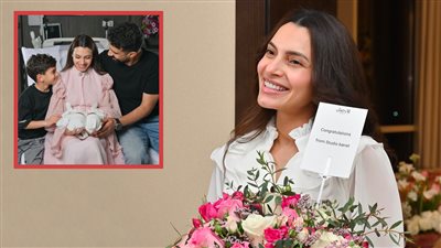 العائلة هى كل شئ .. كارمن سليمان تحتفل بإنجاب توأمها تاليا وتمارا