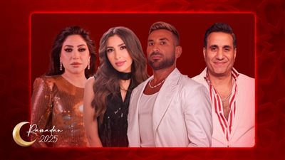 إنفوجراف خبر أبيض .. نجوم تترات مسلسلات رمضان 2025