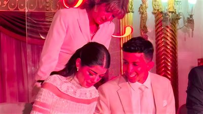 هشام جمال وليلي زاهر يتصدران التريند بعد عقد قرانهما أمس