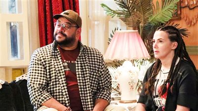 صورة لم تنشر .. دنيا سمير غانم ومحمد ممدوح من فيلم روكى الغلابة