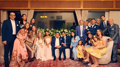ظهور الزعيم عادل إمام في حفل زفاف حفيده