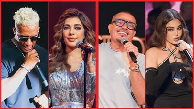 عمرو دياب وأصالة وهيفاء وهبي ومحمد رمضان .. نجوم حفلات لبنان فى أغسطس