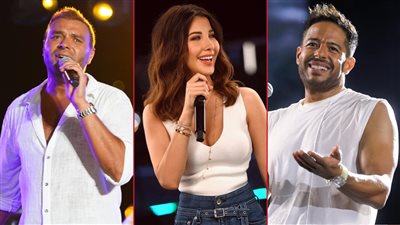 الليلة .. حماقي ونانسي عجرم يلتقيان فى مهرجان مراسي ورامي صبري يحيي حفلاً بالإمارات