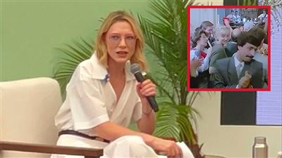 كيت بلانشيت عن مشاركتها في فيلم كابوريا مع أحمد زكي: حصلت على ساندوتش فلافل ولم أخطط وقتها لأكون ممثلة