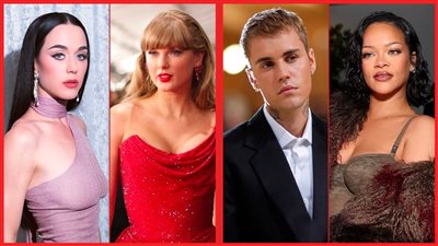 جاستين بيبر وريهانا وكاتي بيري وتايلور سويفت.. أكثر النجوم متابعة على منصة X 