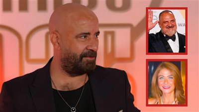 خالد الصاوي وهيدي كرم زوجان في فيلم عيلة دياب على الباب بطولة محمد سعد