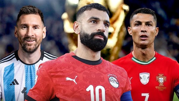 رونالدو وصلاح وميسي 